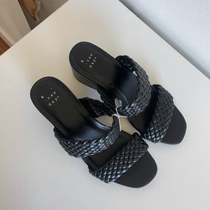 A NEW DAY BRAIDED BLACK MULE